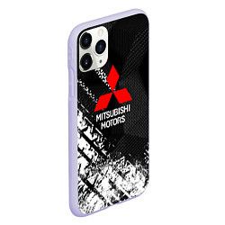 Чехол iPhone 11 Pro матовый Mitsubishi - След протектора, цвет: 3D-светло-сиреневый — фото 2