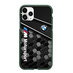 Чехол iPhone 11 Pro матовый BMW : Технологическая Броня, цвет: 3D-темно-зеленый