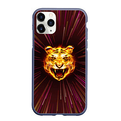 Чехол iPhone 11 Pro матовый Stay Wild! Tiger, цвет: 3D-серый