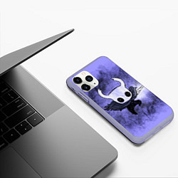 Чехол iPhone 11 Pro матовый Hollow Knight - The Knight: рыцарь, цвет: 3D-светло-сиреневый — фото 2