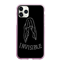 Чехол iPhone 11 Pro матовый Невидимка, цвет: 3D-розовый