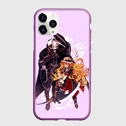 Чехол iPhone 11 Pro матовый Озен и Лиза из аниме Made in Abyss