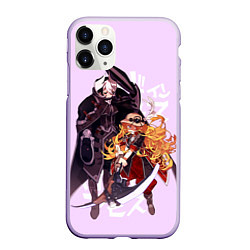 Чехол iPhone 11 Pro матовый Озен и Лиза из аниме Made in Abyss