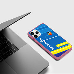Чехол iPhone 11 Pro матовый Valencia Абстракция, цвет: 3D-малиновый — фото 2