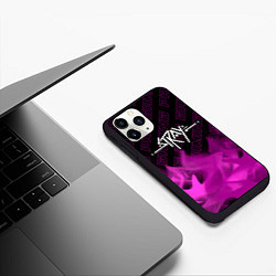 Чехол iPhone 11 Pro матовый Stray pro gaming: символ сверху, цвет: 3D-черный — фото 2