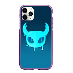 Чехол iPhone 11 Pro матовый Hollow Knight подтеки, цвет: 3D-фиолетовый