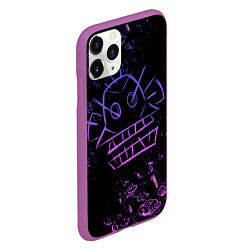 Чехол iPhone 11 Pro матовый League Of Legends неон - Arcane neon, цвет: 3D-фиолетовый — фото 2