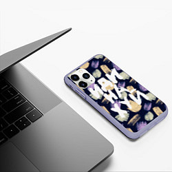 Чехол iPhone 11 Pro матовый Иди в пешее путешествие, цвет: 3D-светло-сиреневый — фото 2