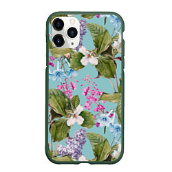 Чехол iPhone 11 Pro матовый Цветы Цветущая Сирень