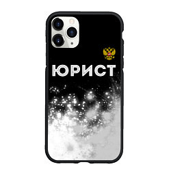 Чехол iPhone 11 Pro матовый Юрист из России и герб Российской Федерации: симво