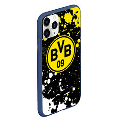 Чехол iPhone 11 Pro матовый Borussia Краска, цвет: 3D-тёмно-синий — фото 2