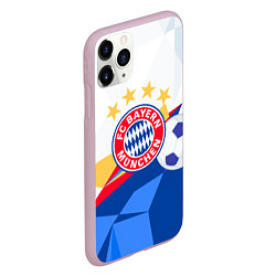 Чехол iPhone 11 Pro матовый Bayern munchen Абстракция геометрии, цвет: 3D-розовый — фото 2