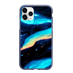 Чехол iPhone 11 Pro матовый Космические просторы - Абстракция, цвет: 3D-серый