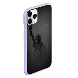 Чехол iPhone 11 Pro матовый LIBERTY - СТАТУЯ СВОБОДЫ, цвет: 3D-светло-сиреневый — фото 2