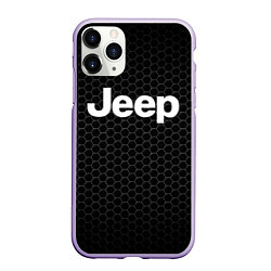 Чехол iPhone 11 Pro матовый Jeep Соты