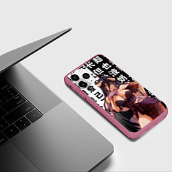 Чехол iPhone 11 Pro матовый Альбедо - Повелитель тьмы аниме, цвет: 3D-малиновый — фото 2