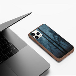 Чехол iPhone 11 Pro матовый Dark-Forest, цвет: 3D-коричневый — фото 2
