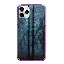 Чехол iPhone 11 Pro матовый Dark-Forest, цвет: 3D-фиолетовый