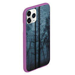 Чехол iPhone 11 Pro матовый Dark-Forest, цвет: 3D-фиолетовый — фото 2