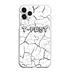 Чехол iPhone 11 Pro матовый Рэпер T-Fest в стиле граффити: символ сверху