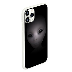 Чехол iPhone 11 Pro матовый Взгляд пришельца, цвет: 3D-белый — фото 2