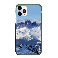 Чехол iPhone 11 Pro матовый Гряда снежных вершин