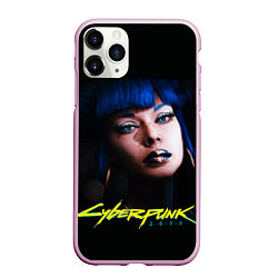 Чехол iPhone 11 Pro матовый Cyberpunk 2077 - Чери Наулин, цвет: 3D-розовый