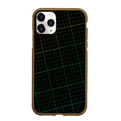 Чехол iPhone 11 Pro матовый Радужная сетка - текстура, цвет: 3D-коричневый