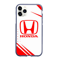 Чехол iPhone 11 Pro матовый Honda - sport, цвет: 3D-серый