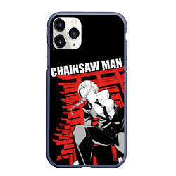 Чехол iPhone 11 Pro матовый Chainsaw - Макима, цвет: 3D-серый