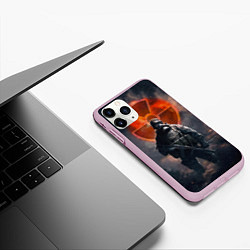 Чехол iPhone 11 Pro матовый STALKER Боец Долга, цвет: 3D-розовый — фото 2