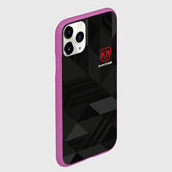 Чехол iPhone 11 Pro матовый Dodge - абстракция, цвет: 3D-фиолетовый — фото 2