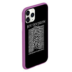 Чехол iPhone 11 Pro матовый Joy Division - unknown pleasures, цвет: 3D-фиолетовый — фото 2