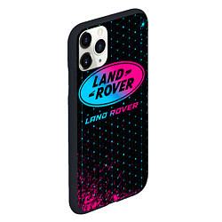 Чехол iPhone 11 Pro матовый Land Rover - neon gradient, цвет: 3D-черный — фото 2