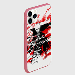 Чехол iPhone 11 Pro матовый Блич Ичиго Курасаки, цвет: 3D-малиновый — фото 2