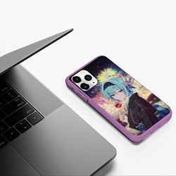 Чехол iPhone 11 Pro матовый Genshin Impact - Eula Inazuma, цвет: 3D-фиолетовый — фото 2