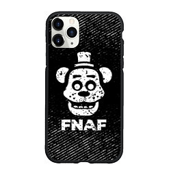 Чехол iPhone 11 Pro матовый FNAF с потертостями на темном фоне