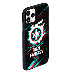 Чехол iPhone 11 Pro матовый Final Fantasy в стиле glitch и баги графики на тем, цвет: 3D-черный — фото 2