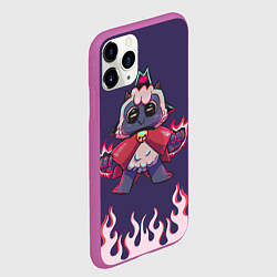 Чехол iPhone 11 Pro матовый Позитивная овечка - Cult of the lamb, цвет: 3D-фиолетовый — фото 2