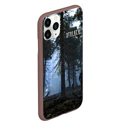 Чехол iPhone 11 Pro матовый STALKER Лес и РЛС Дуга, цвет: 3D-коричневый — фото 2