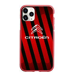 Чехол iPhone 11 Pro матовый Citroёn - полосы