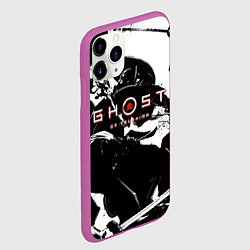 Чехол iPhone 11 Pro матовый Самураи в бою, цвет: 3D-фиолетовый — фото 2