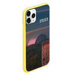Чехол iPhone 11 Pro матовый STALKER Саркофаг Над ЧАЭС, цвет: 3D-желтый — фото 2