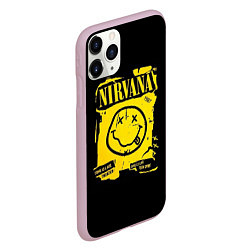 Чехол iPhone 11 Pro матовый Nirvana принт, цвет: 3D-розовый — фото 2