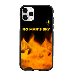 Чехол iPhone 11 Pro матовый No Mans Sky - gold gradient: символ сверху