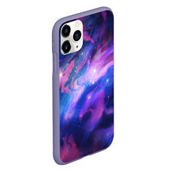 Чехол iPhone 11 Pro матовый Космическое туманное сияние, цвет: 3D-серый — фото 2