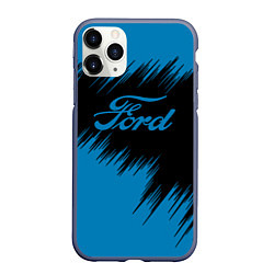 Чехол iPhone 11 Pro матовый Ford focus, цвет: 3D-серый