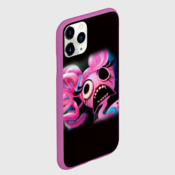 Чехол iPhone 11 Pro матовый Ужасная мамочка длинные ноги, цвет: 3D-фиолетовый — фото 2