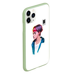 Чехол iPhone 11 Pro матовый BTS Taehyung, цвет: 3D-салатовый — фото 2