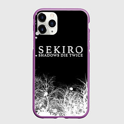 Чехол iPhone 11 Pro матовый Sekiro арт, цвет: 3D-фиолетовый